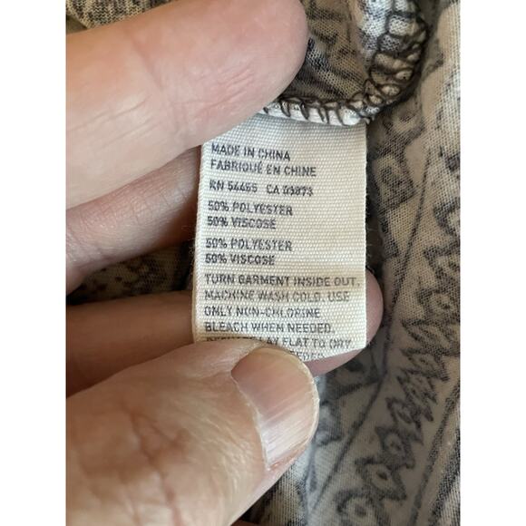 Y2k American Eagle Dress Womens Large Geometric Boho Criss Cross Strap Back - Picture 6 of 9